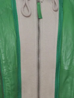 Maze Blazer*Damen Lederjacke grün uni