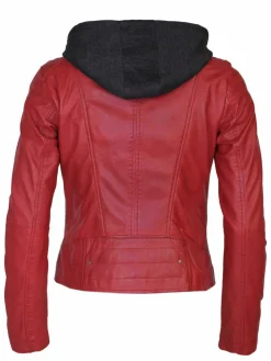 Maze Blazer*Damen Lederjacke rot uni