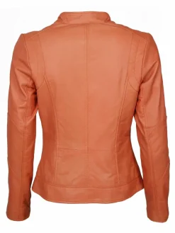 Maze Jacken & Westen*Damen Lederjacke orange uni
