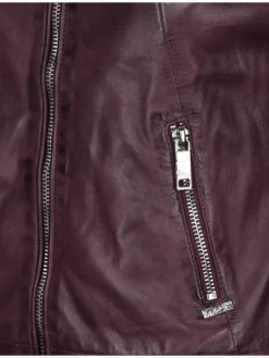 Maze Jacken & Westen*Damen Lederjacke rosenholz uni