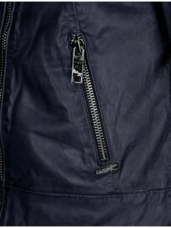 Maze Jacken & Westen*Damen Lederjacke blau uni