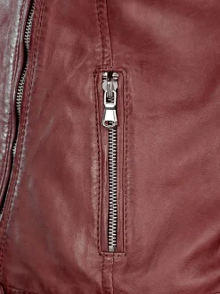 JCC Jacken & Westen*Damen Lederjacke rot uni