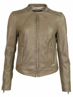 Maze Jacken & Westen*Damen Lederjacke taupe uni