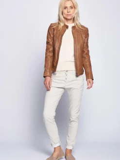 Maze Jacken & Westen*Damen Lederjacke cognac uni