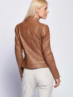 Maze Jacken & Westen*Damen Lederjacke cognac uni