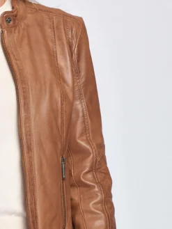 Maze Jacken & Westen*Damen Lederjacke cognac uni