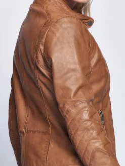 Maze Jacken & Westen*Damen Lederjacke cognac uni