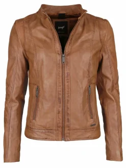 Maze Jacken & Westen*Damen Lederjacke cognac uni