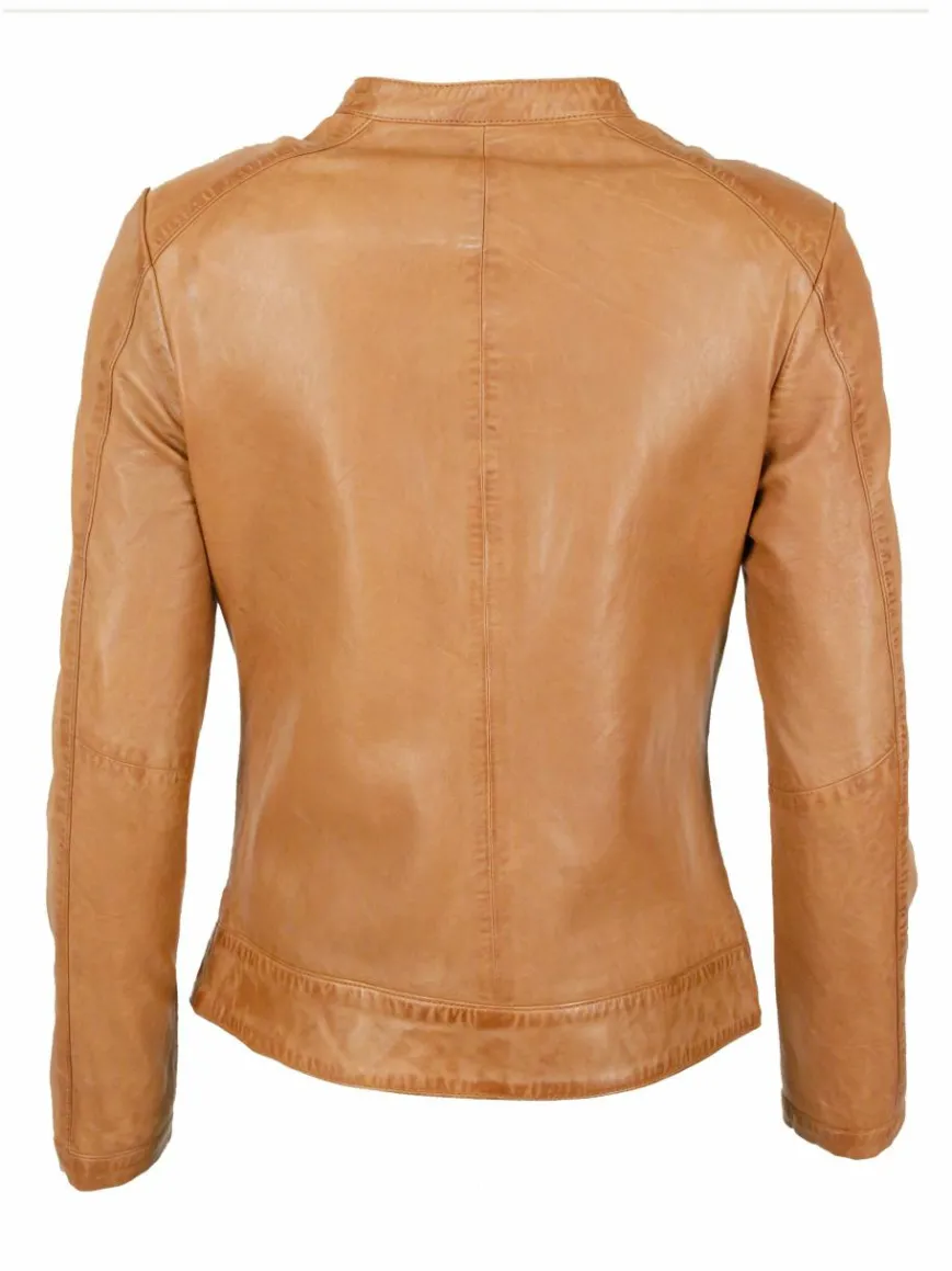 JCC Jacken & Westen*Damen Lederjacke cognac uni