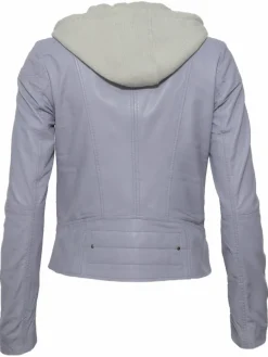 Maze Blazer*Damen Lederjacke blau uni