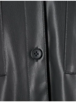 Mustang Jacken & Westen*Damen Lederjacke schwarz uni