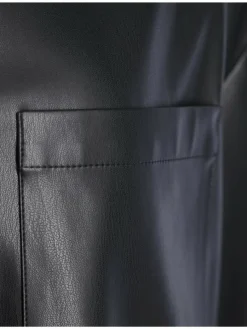 Mustang Jacken & Westen*Damen Lederjacke schwarz uni