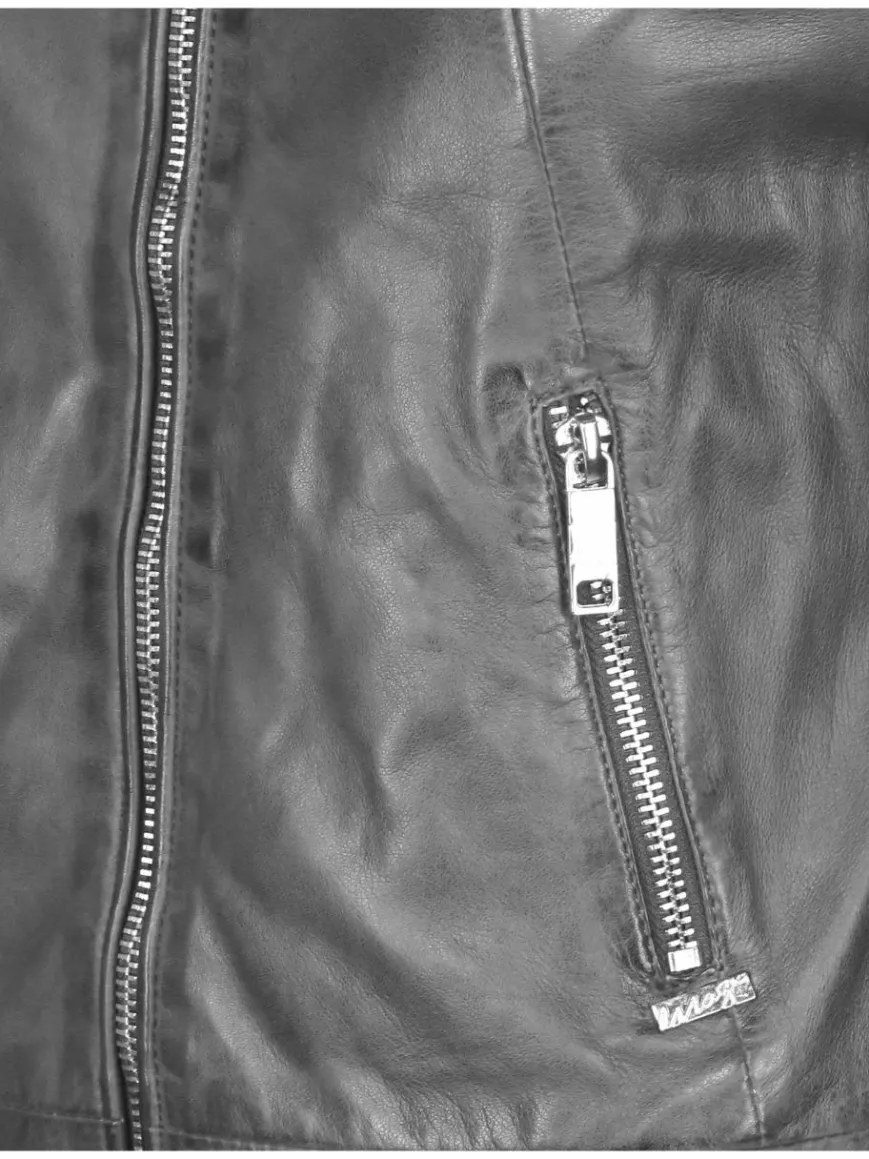 Maze Jacken & Westen*Damen Lederjacke grau uni