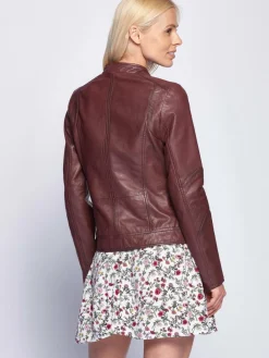 Maze Jacken & Westen*Damen Lederjacke rosenholz uni