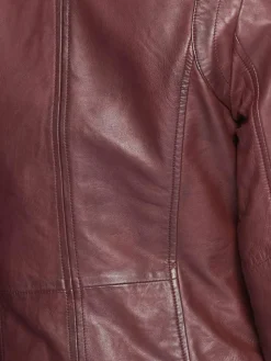 Maze Jacken & Westen*Damen Lederjacke rosenholz uni