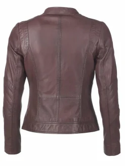 Maze Jacken & Westen*Damen Lederjacke rosenholz uni