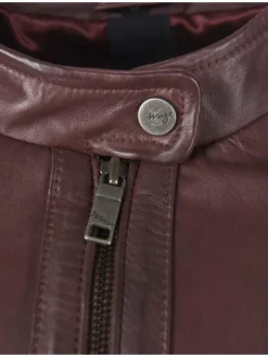 Maze Jacken & Westen*Damen Lederjacke rosenholz uni