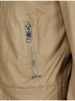 Maze Jacken & Westen*Damen Lederjacke beige uni