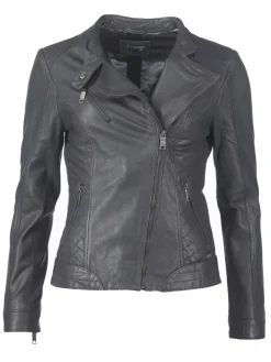 Maze Jacken & Westen*Damen Lederjacke grau uni