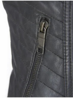 Maze Jacken & Westen*Damen Lederjacke grau uni