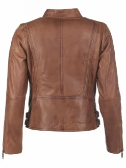 JCC Jacken & Westen*Damen Lederjacke cognac uni