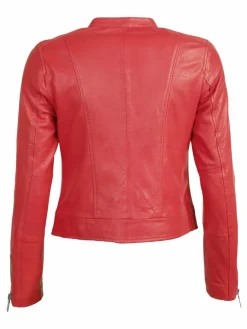 Maze Jacken & Westen*Damen Lederjacke rot uni
