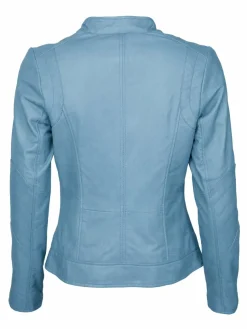 Maze Jacken & Westen*Damen Lederjacke blau uni