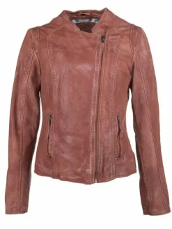 Mustang Jacken & Westen*Damen Lederjacke braun uni
