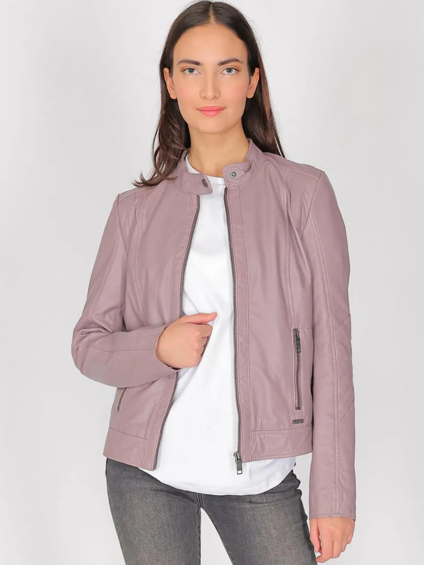 Maze Jacken & Westen*Damen Lederjacke rosa uni