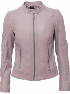 Maze Jacken & Westen*Damen Lederjacke rosa uni