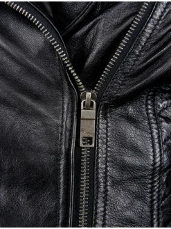 Maze Jacken & Westen*Damen Lederjacke schwarz uni