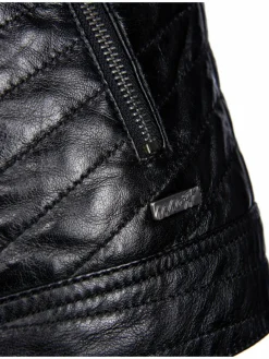 Maze Jacken & Westen*Damen Lederjacke schwarz uni