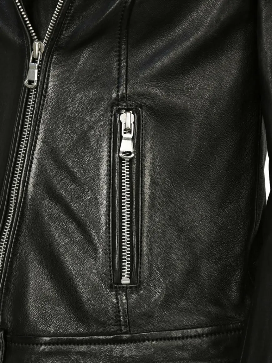 JCC Jacken & Westen*Damen Lederjacke schwarz uni