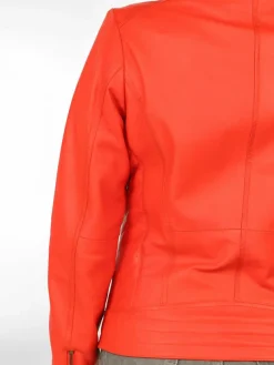 Maze Jacken & Westen*Damen Lederjacke rot uni
