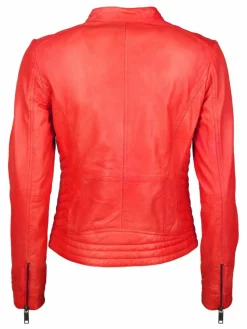 Maze Jacken & Westen*Damen Lederjacke rot uni