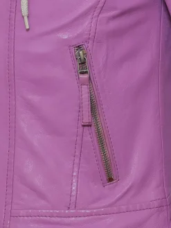 Maze Blazer*Damen Lederjacke lila uni