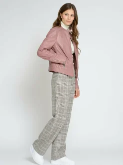 Maze Jacken & Westen*Damen Lederjacke rosa uni