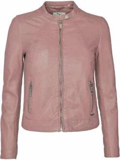 Maze Jacken & Westen*Damen Lederjacke rosa uni
