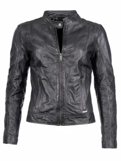 Maze Jacken & Westen*Damen Lederjacke grau uni