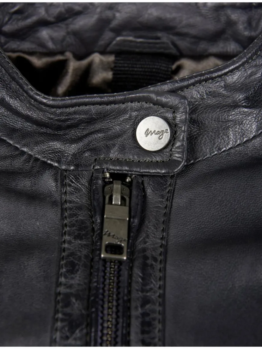 Maze Jacken & Westen*Damen Lederjacke grau uni