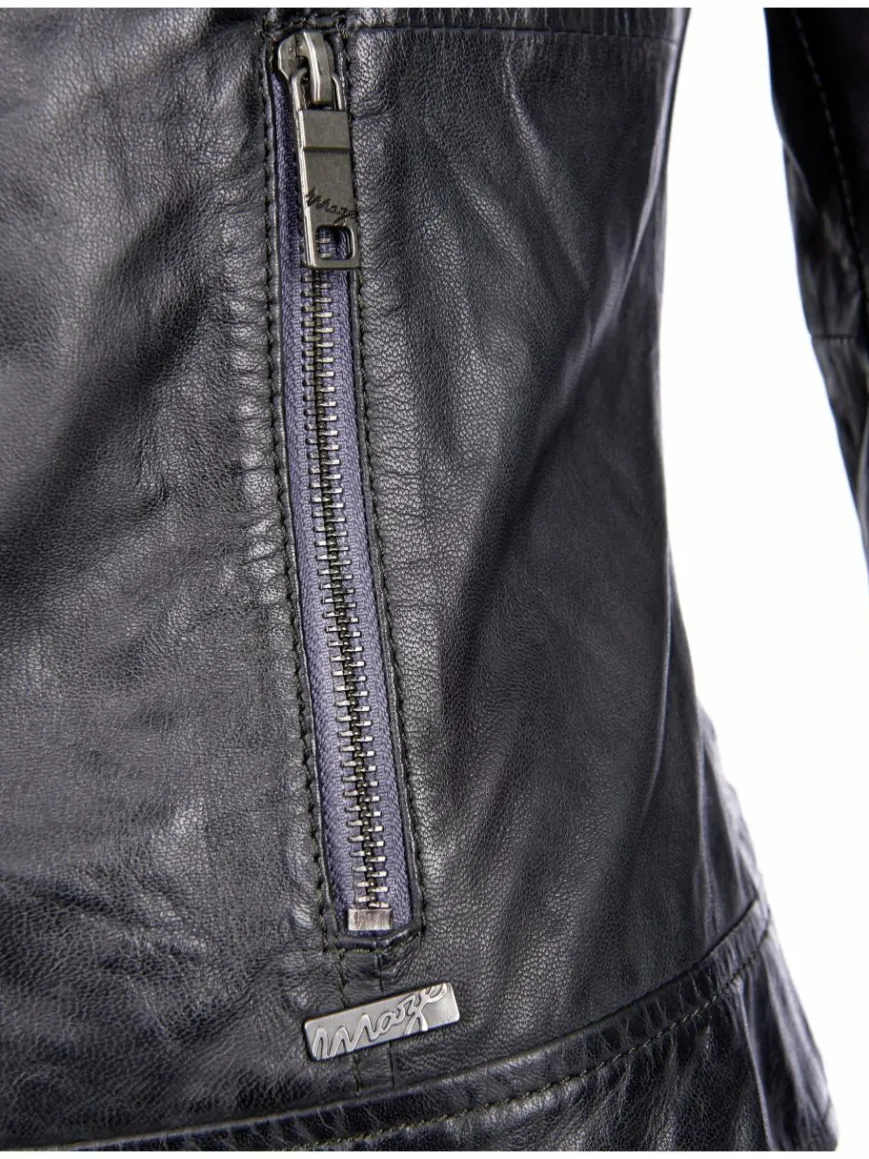 Maze Jacken & Westen*Damen Lederjacke grau uni
