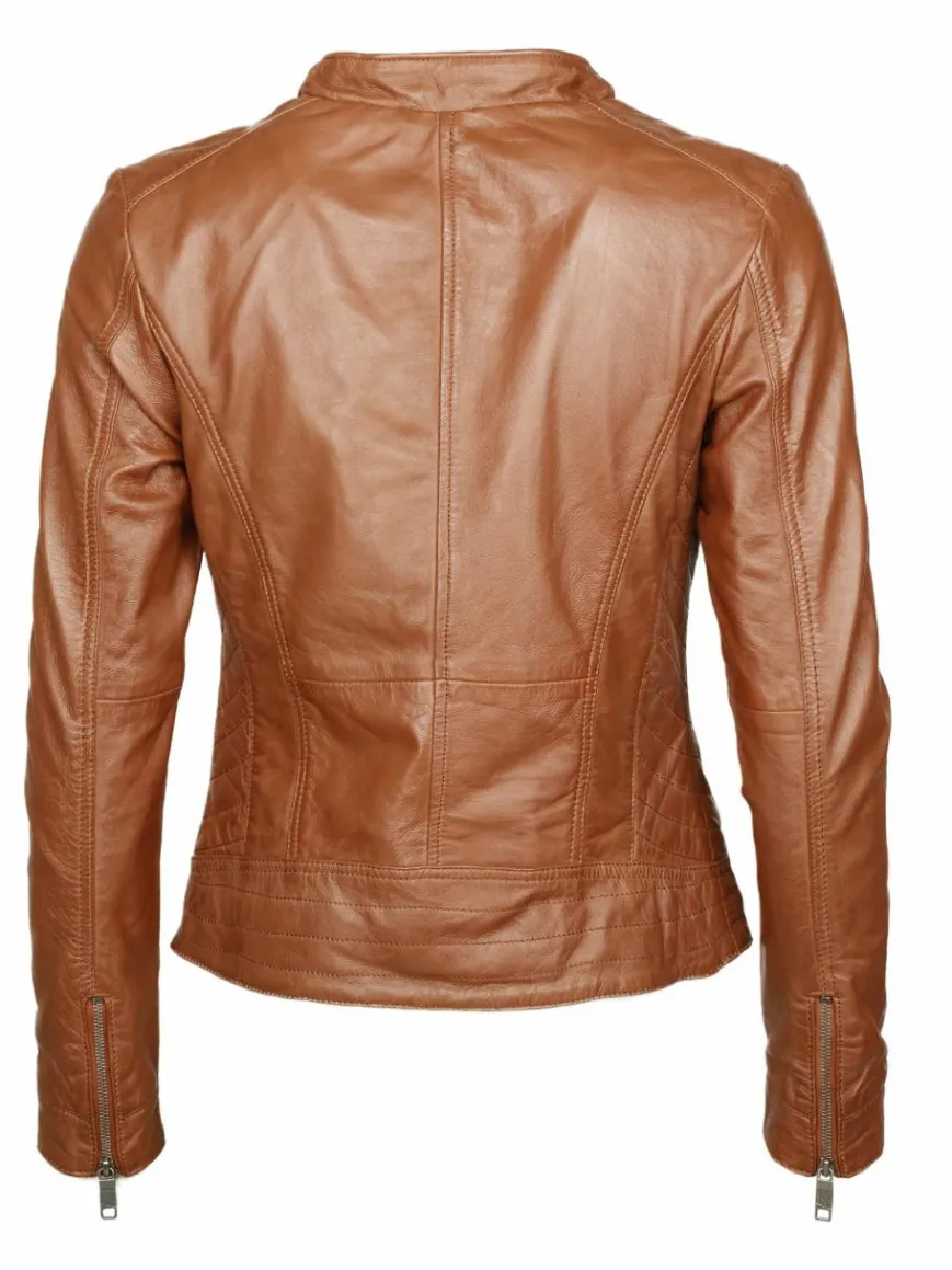 Maze Jacken & Westen*Damen Lederjacke cognac uni