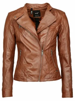 Maze Jacken & Westen*Damen Lederjacke kastanie uni