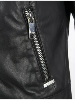 Maze Jacken & Westen*Damen Lederjacke schwarz uni