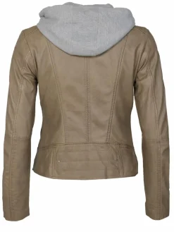 Maze Blazer*Damen Lederjacke taupe uni