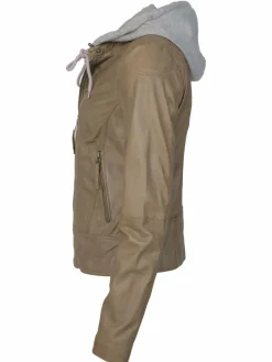Maze Blazer*Damen Lederjacke taupe uni