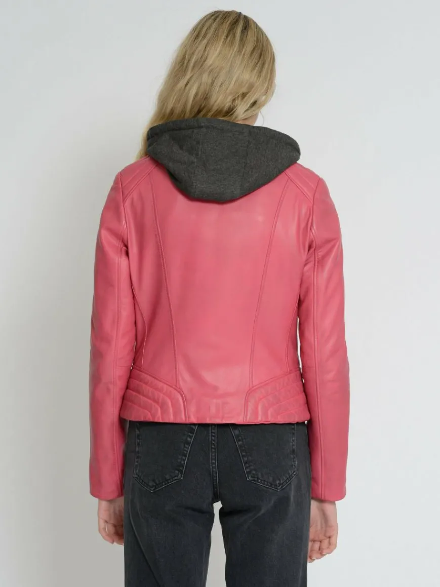 Mustang Blazer*Damen Lederjacke rot uni