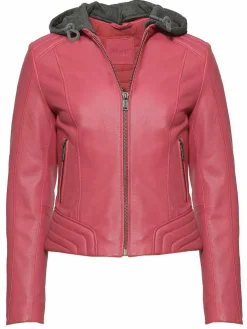 Mustang Blazer*Damen Lederjacke rot uni