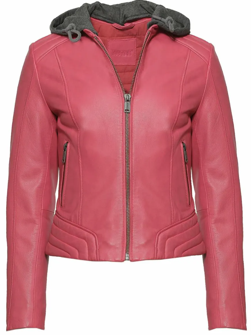 Mustang Blazer*Damen Lederjacke rot uni