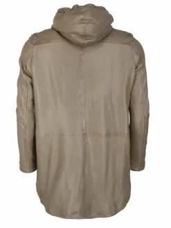 Maze Jacken & Westen*Damen Ledermantel taupe uni